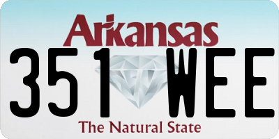 AR license plate 351WEE