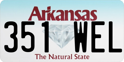 AR license plate 351WEL
