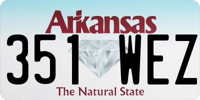 AR license plate 351WEZ