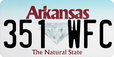 AR license plate 351WFC