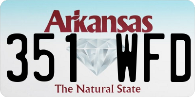 AR license plate 351WFD