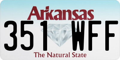AR license plate 351WFF