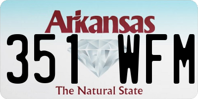 AR license plate 351WFM