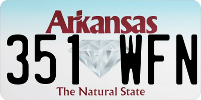 AR license plate 351WFN
