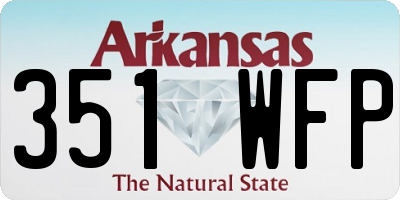 AR license plate 351WFP