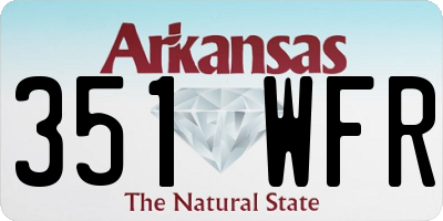 AR license plate 351WFR