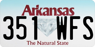 AR license plate 351WFS