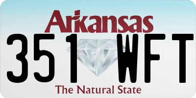 AR license plate 351WFT