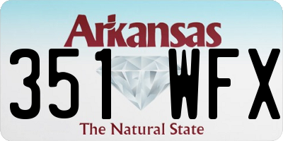 AR license plate 351WFX