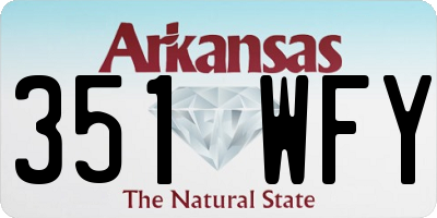 AR license plate 351WFY