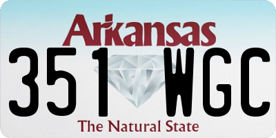 AR license plate 351WGC