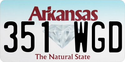 AR license plate 351WGD
