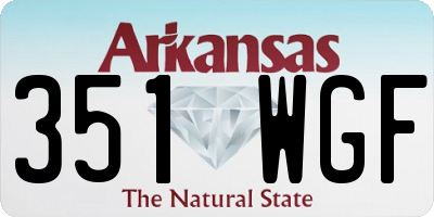 AR license plate 351WGF