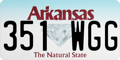 AR license plate 351WGG