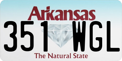 AR license plate 351WGL