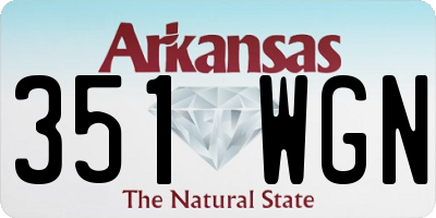 AR license plate 351WGN