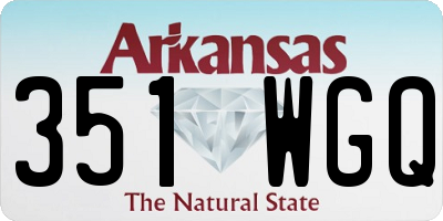 AR license plate 351WGQ