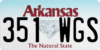 AR license plate 351WGS