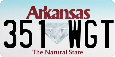 AR license plate 351WGT