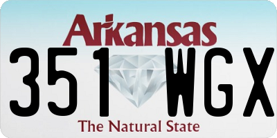 AR license plate 351WGX