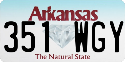AR license plate 351WGY
