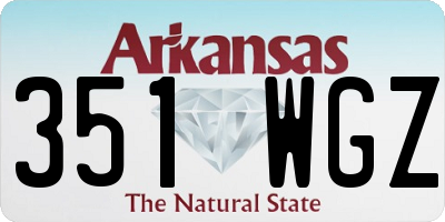 AR license plate 351WGZ