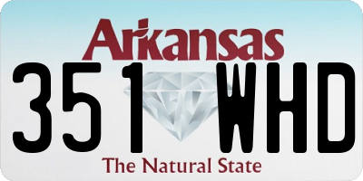 AR license plate 351WHD