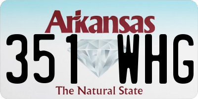AR license plate 351WHG