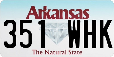 AR license plate 351WHK
