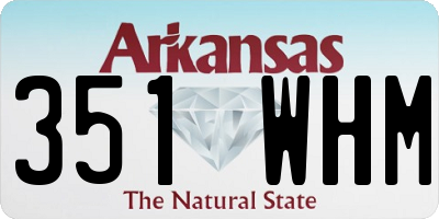 AR license plate 351WHM