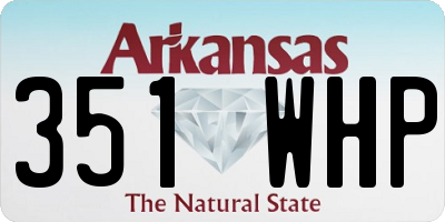 AR license plate 351WHP