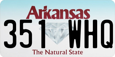 AR license plate 351WHQ
