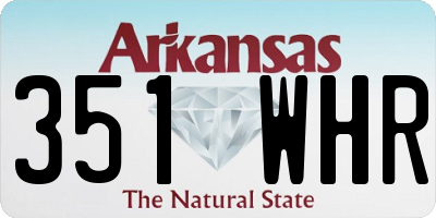 AR license plate 351WHR