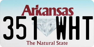 AR license plate 351WHT
