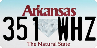 AR license plate 351WHZ