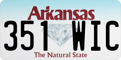 AR license plate 351WIC