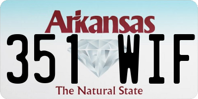 AR license plate 351WIF