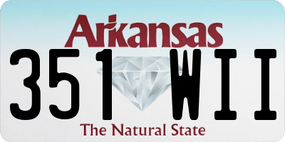AR license plate 351WII