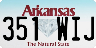 AR license plate 351WIJ
