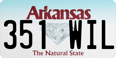 AR license plate 351WIL