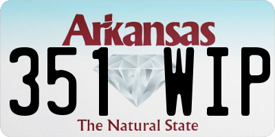 AR license plate 351WIP