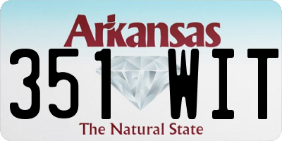 AR license plate 351WIT