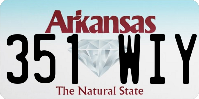 AR license plate 351WIY