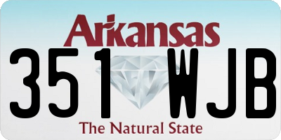 AR license plate 351WJB