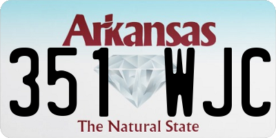 AR license plate 351WJC