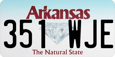 AR license plate 351WJE