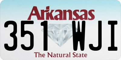 AR license plate 351WJI