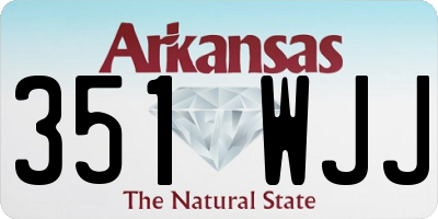 AR license plate 351WJJ