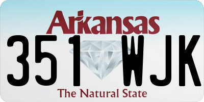AR license plate 351WJK