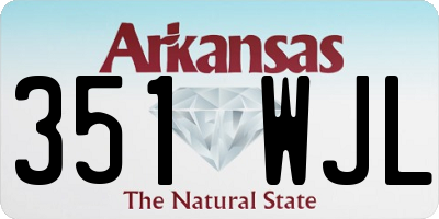 AR license plate 351WJL